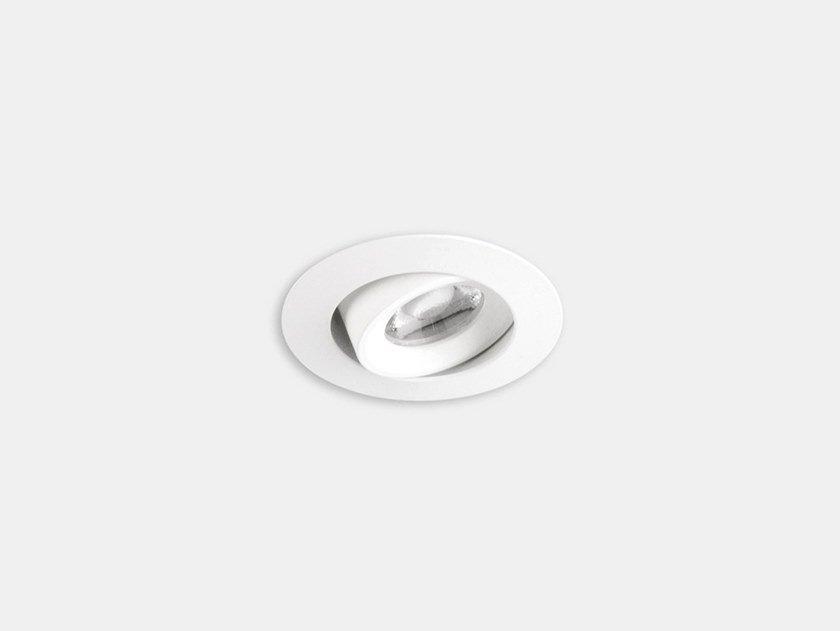 LED adjustable recessed aluminium spotlight | Play Flat Ag12 by Leds C4