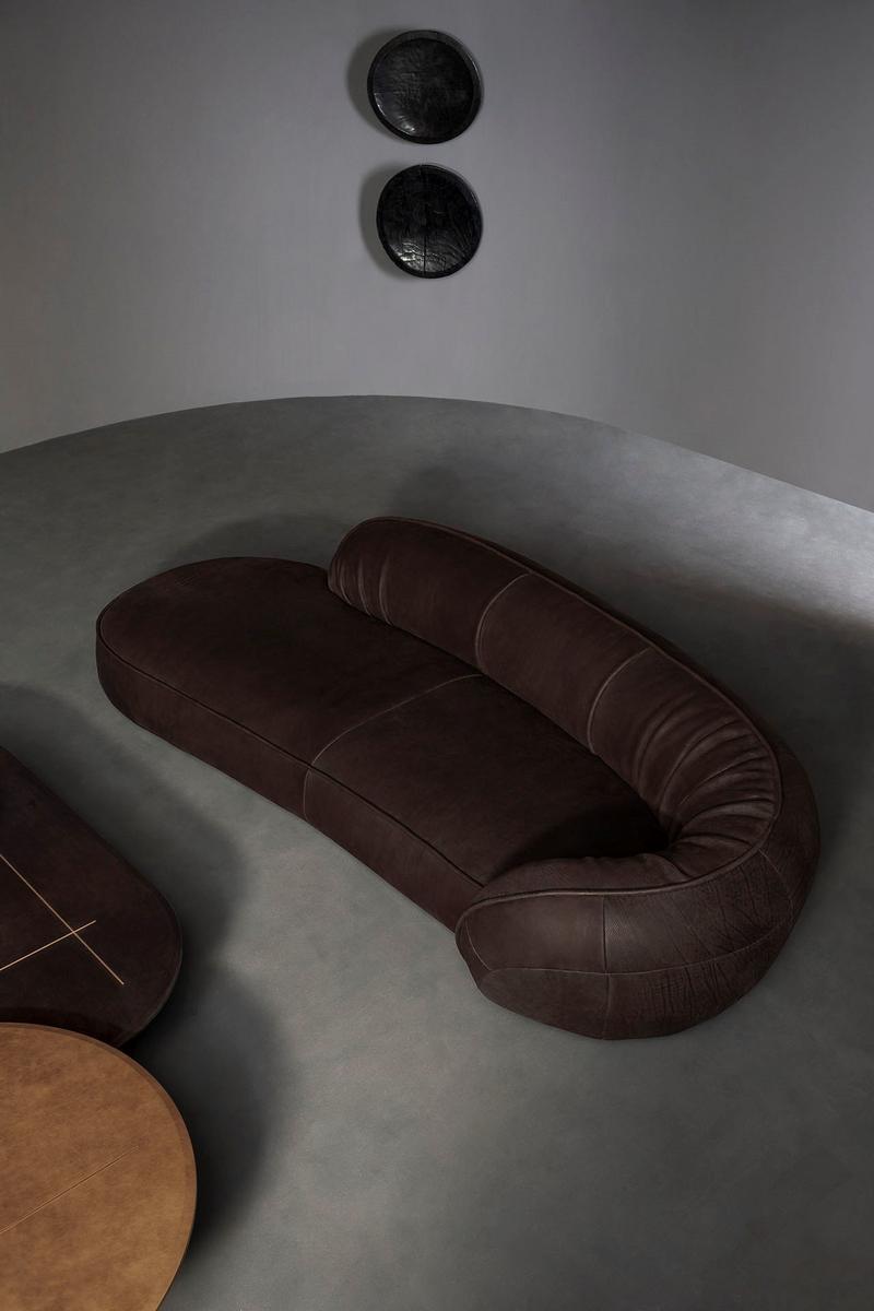 3 seater leather sofa | Leon by Baxter