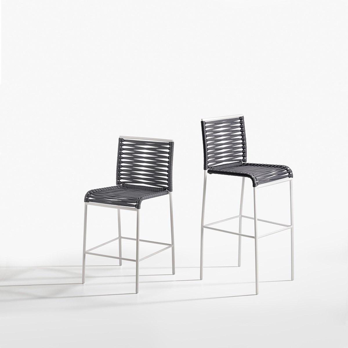 High stool with back | Aria by Potocco