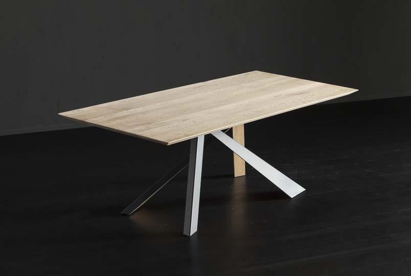 Rectangular wooden dining table | Toledo + Metal/legno by Altacorte