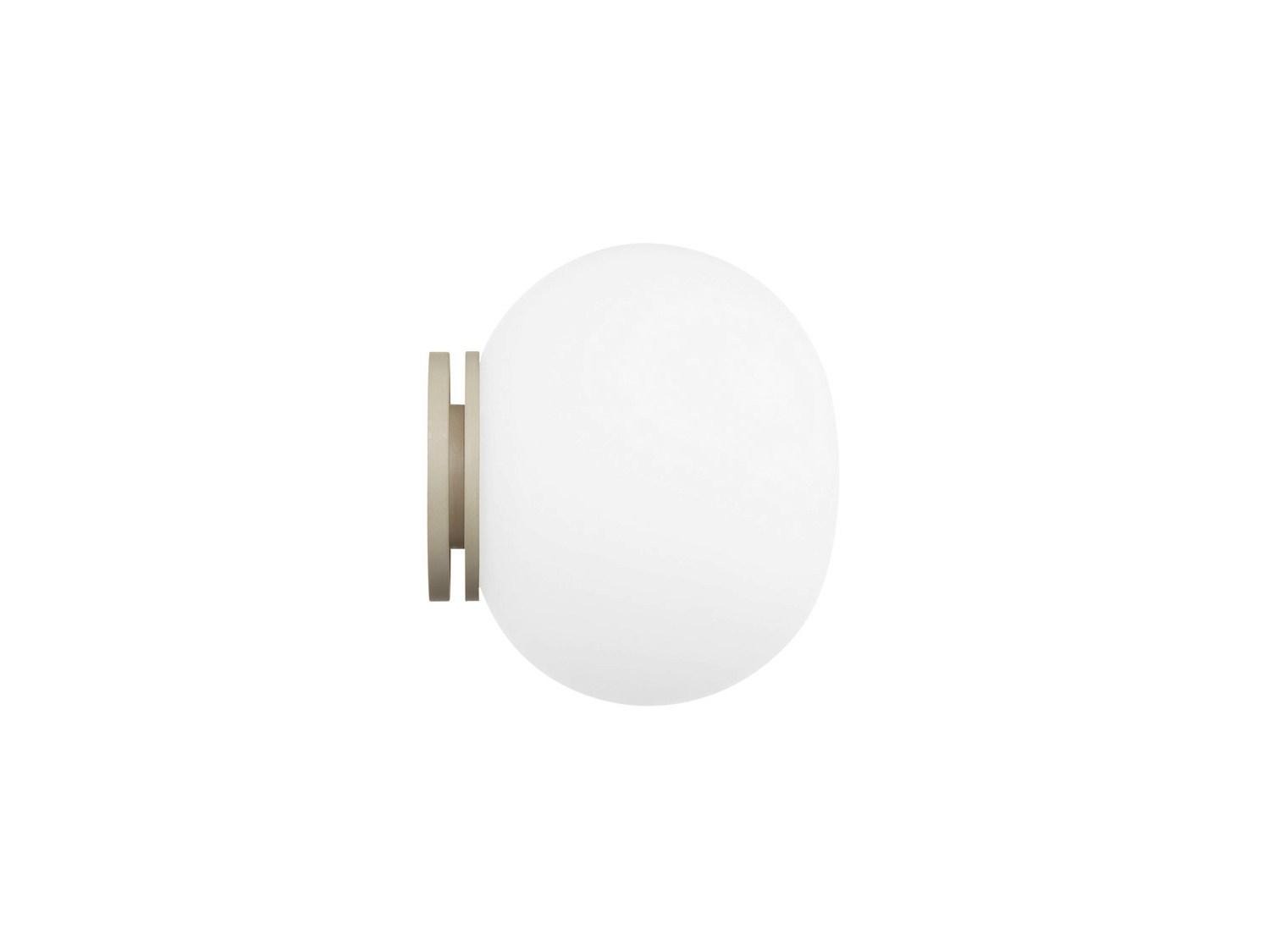 Opal glass wall light | Mini Glo-ball Cw by Flos