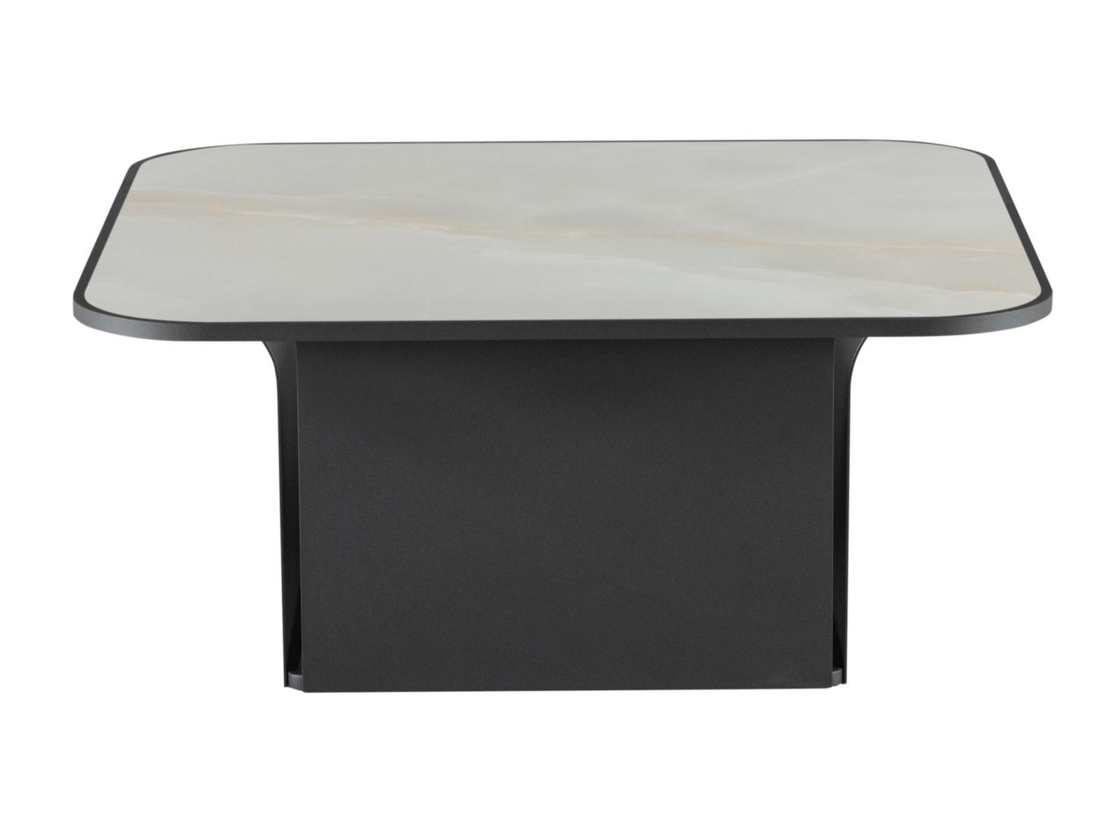 Low square painted metal coffee table | Bloom by Tonin Casa