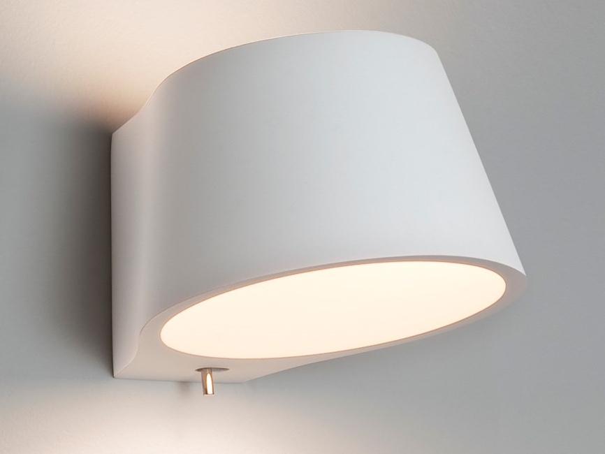 Plaster wall light with dimmer | Koza by Astro lighting