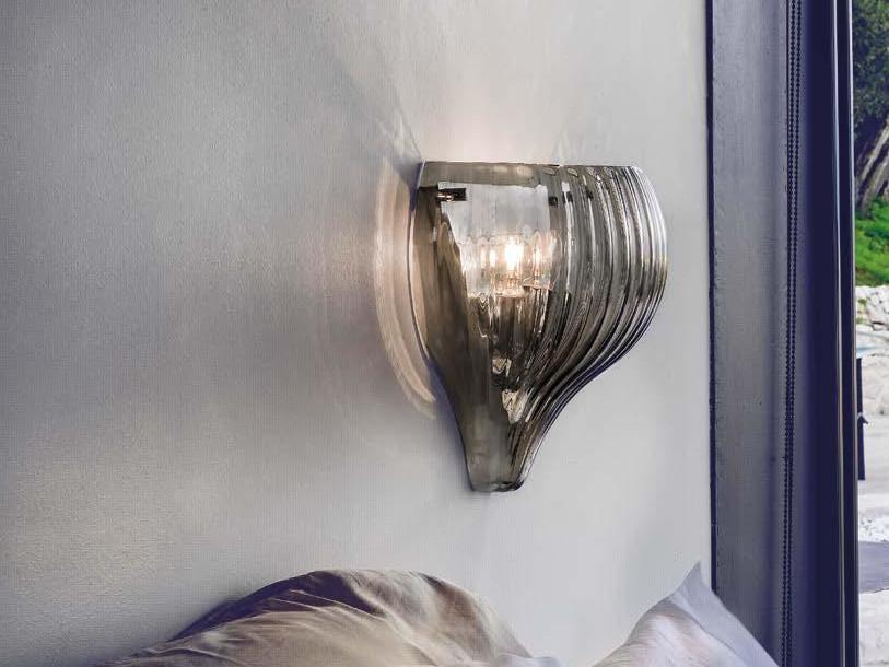 Glass wall light | Sphera by Sylcom