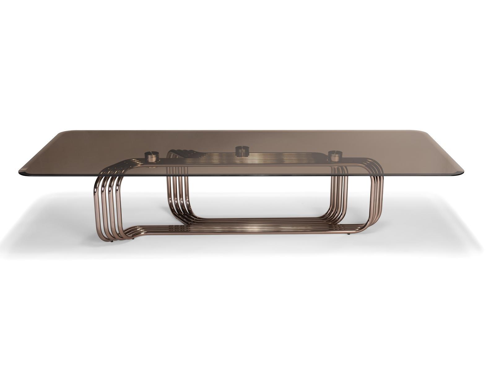 Low rectangular glass coffee table | Vincent by Visionnair