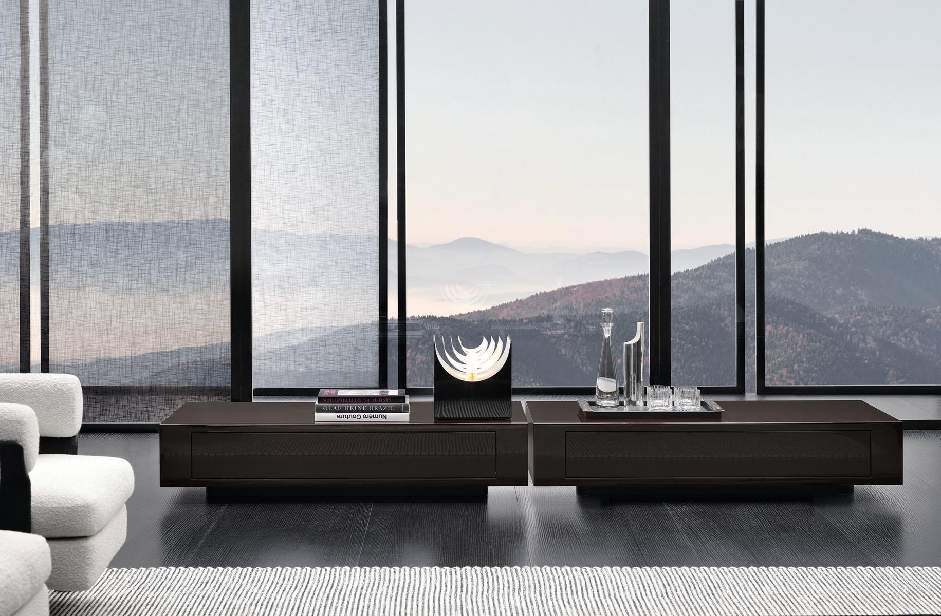 Wooden coffee table for living room | Solid by Minotti