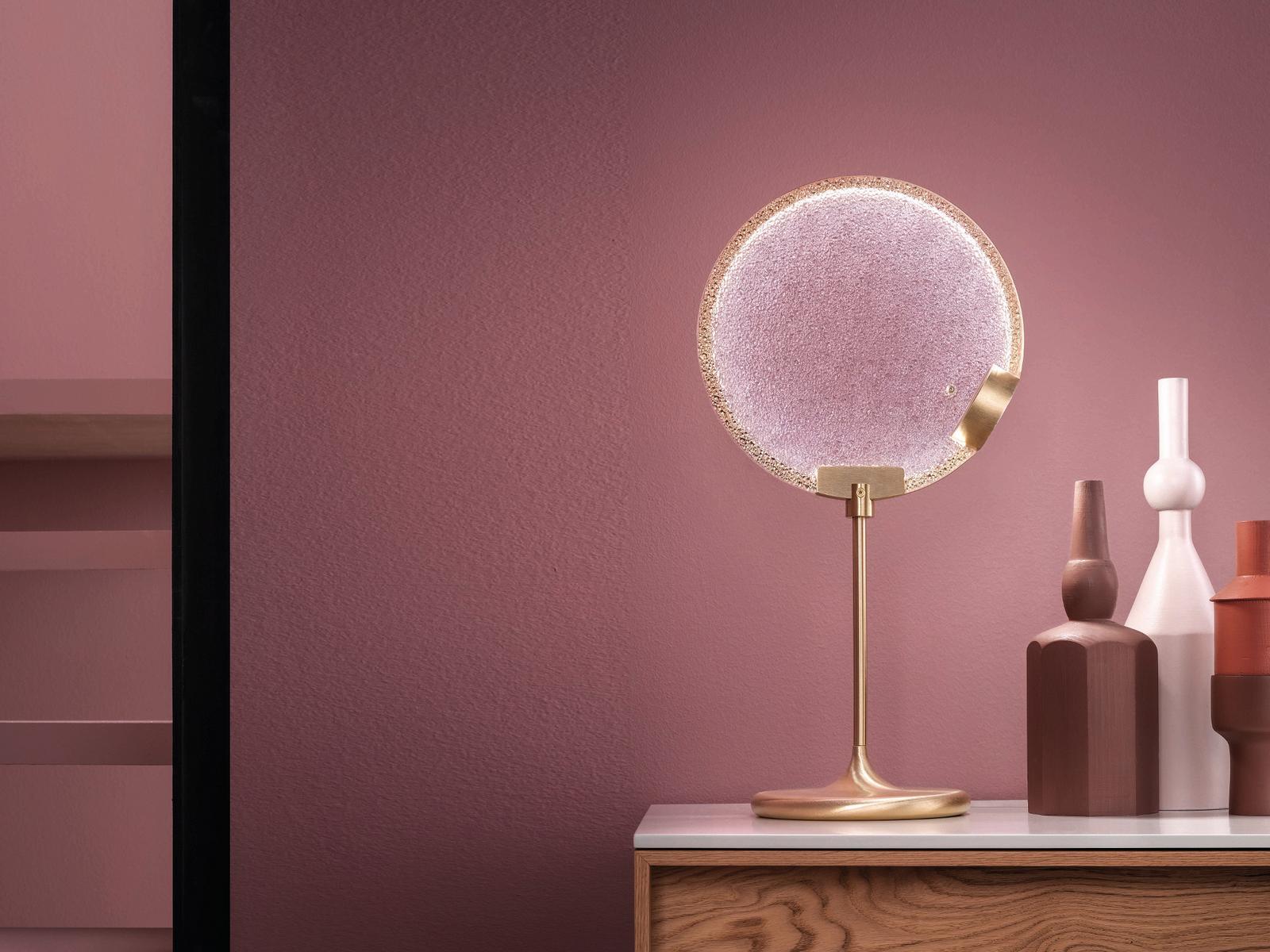 LED glass table lamp with dimmer | Horo Tl by Masiero