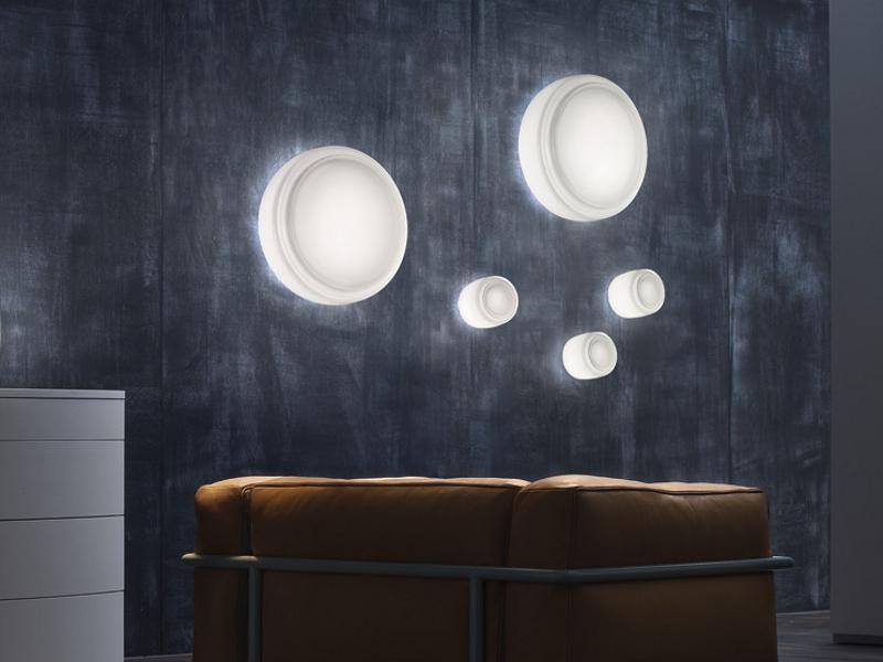 Blown glass wall lamp / ceiling lamp | Bot Pp 45 by Vistosi