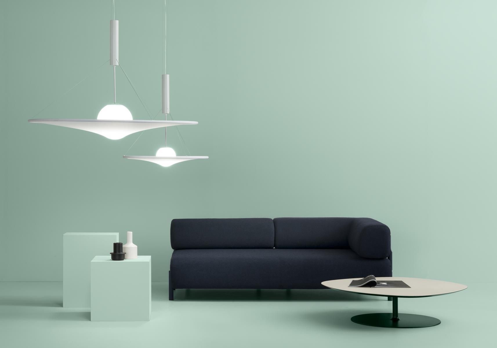 LED direct-indirect light adjustable pendant lamp | Manto by Axolight