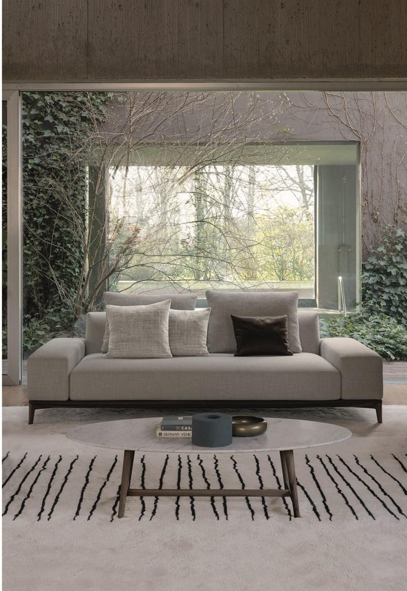 Sectional fabric sofa with chaise longue | Overplan by Desiree