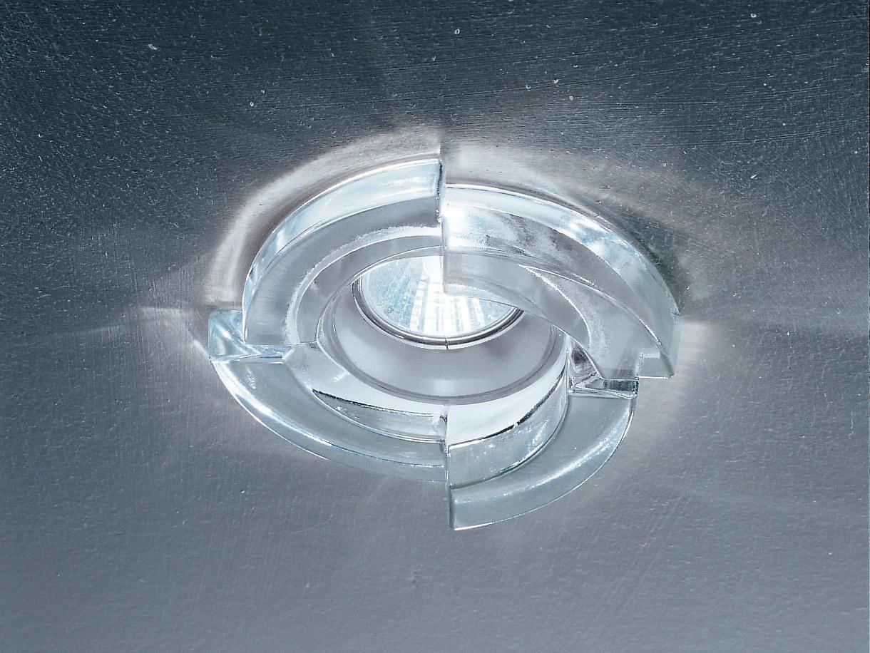 LED recessed glass spotlight for false ceiling | Step I by Leucos