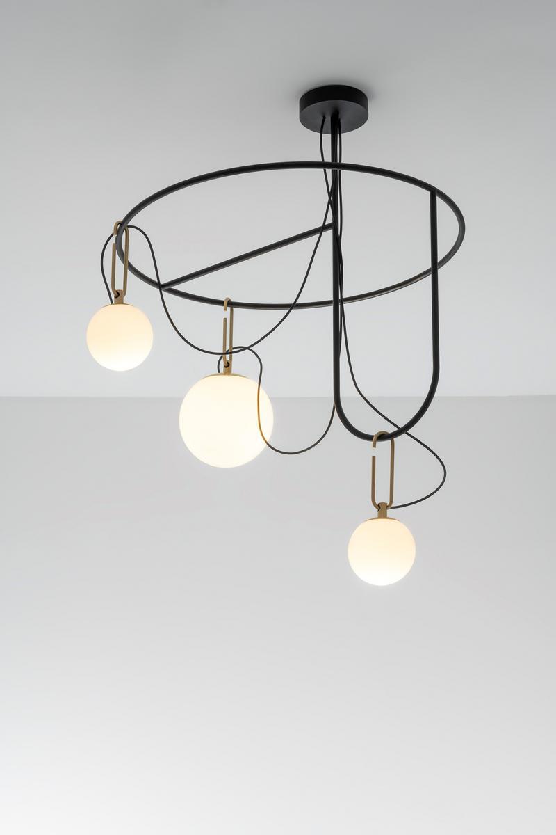 LED direct light pendant lamp | Nh S Cluster by Artemide