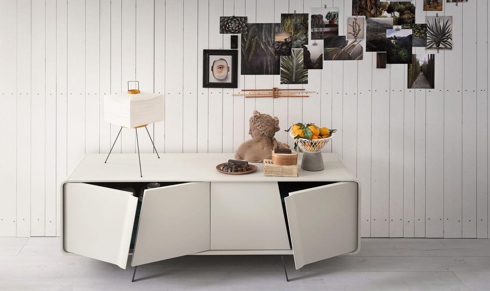 Modular veneer sideboard with doors | Musa by ALF Dafre