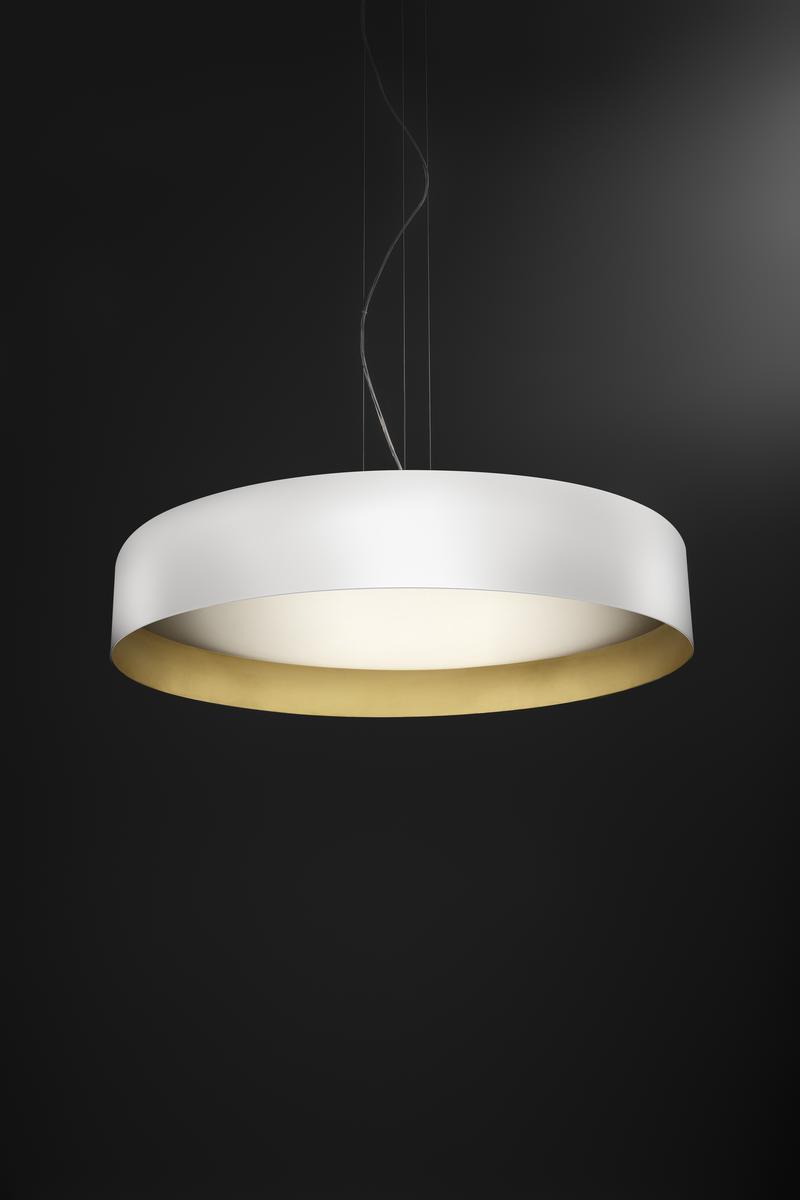 LED direct-indirect light pendant lamp | Ginevra by Panzeri