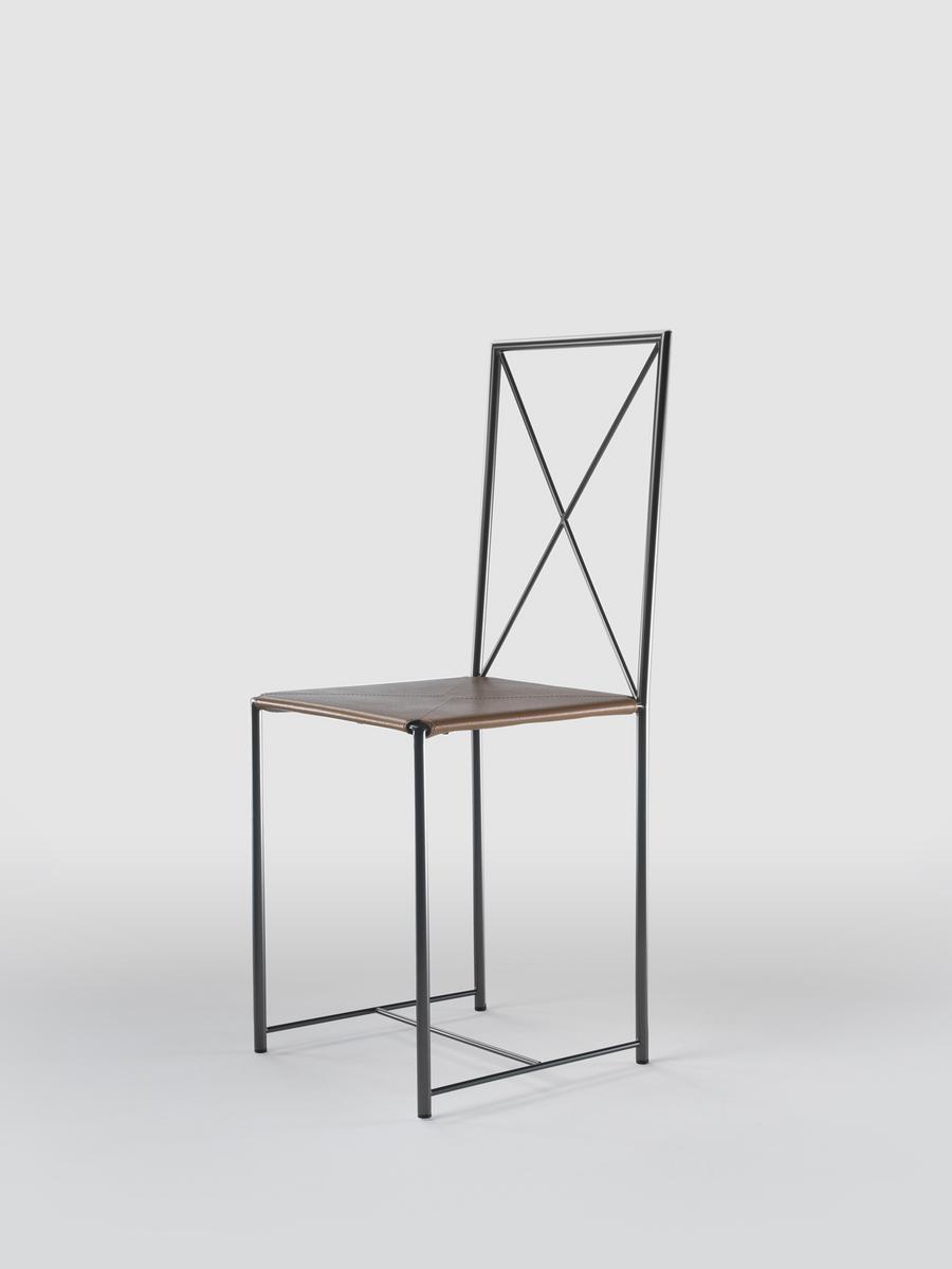 Open back metal chair | Moka by Flexform