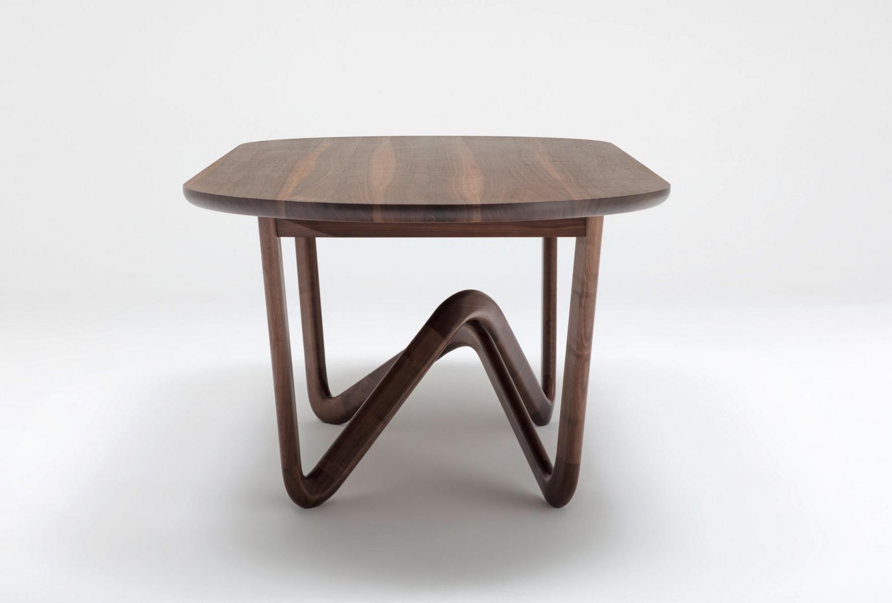 Solid wood table | 988 by Rolf Benz
