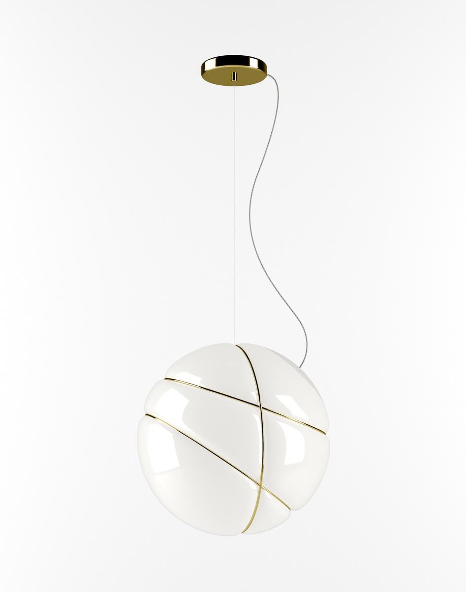Blown glass pendant lamp | Armilla by Fabbian