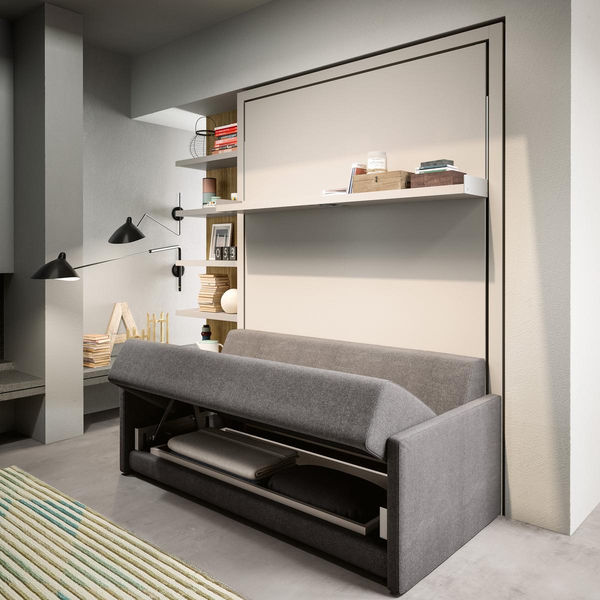 Convertible 2 seater fabric sofa | Oslo 173 by CLEI