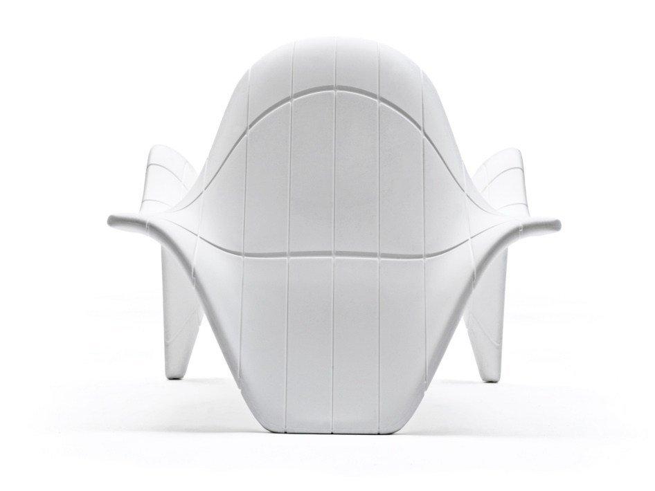 Sectional modular garden armchair with footstool | F3 by Vondom