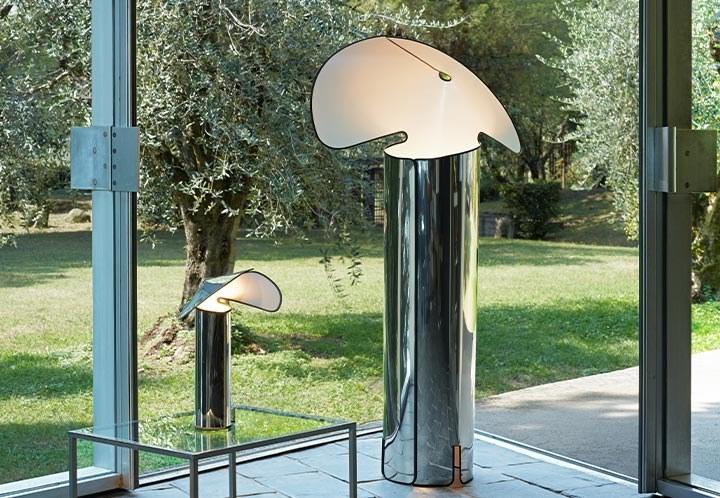 LED aluminium table lamp with dimmer | Chiara by Flos