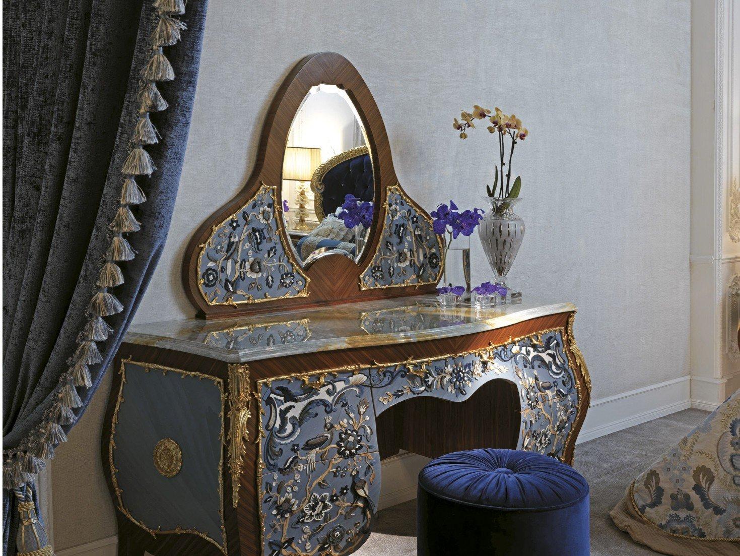 Table-top framed wooden mirror | 3690 by Ezio Bellotti