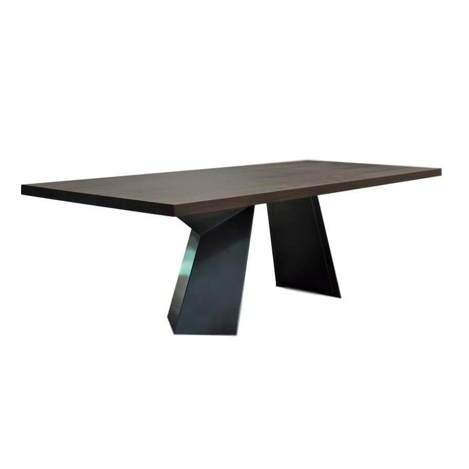 Rectangular tempered glass table | Fiandre by Bontempi