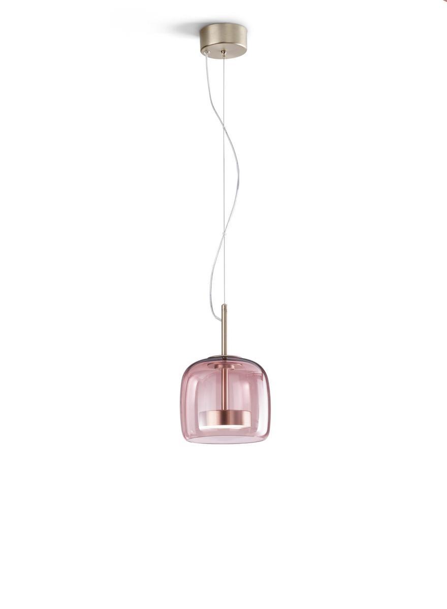 LED direct light blown glass pendant lamp | Jube Sp 1 by Vistosi