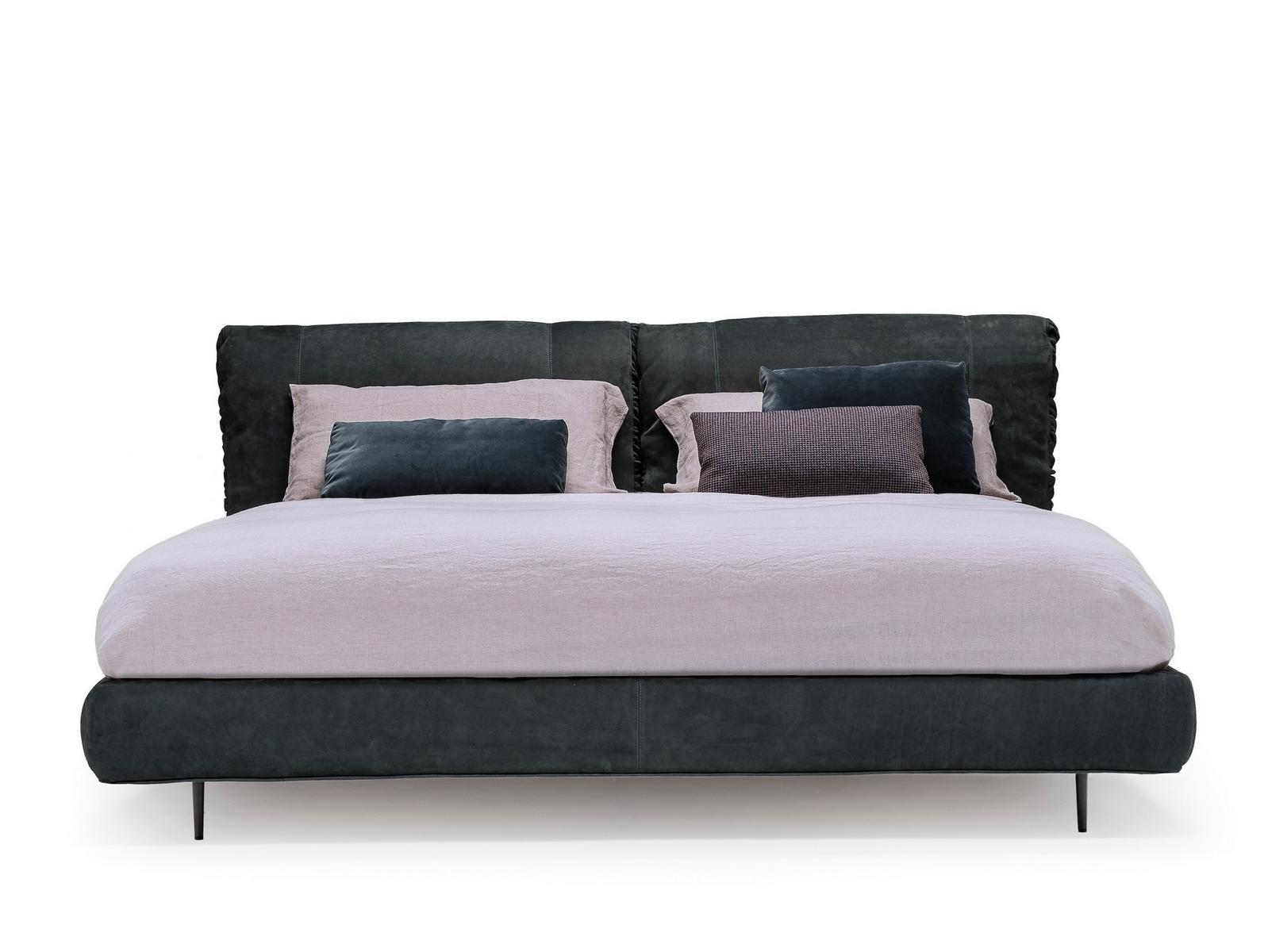 Fabric double bed with upholstered headboard | Crazy Dream by Arketipo