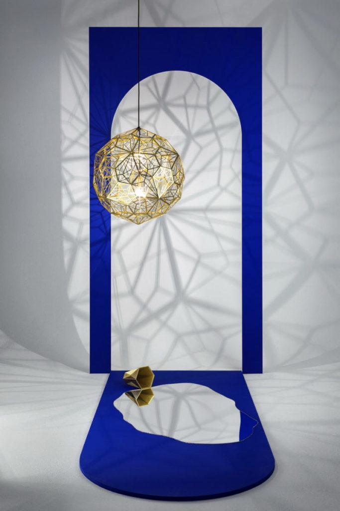 Brass pendant lamp in a contemporary style | Etch Web by Tom Dixon