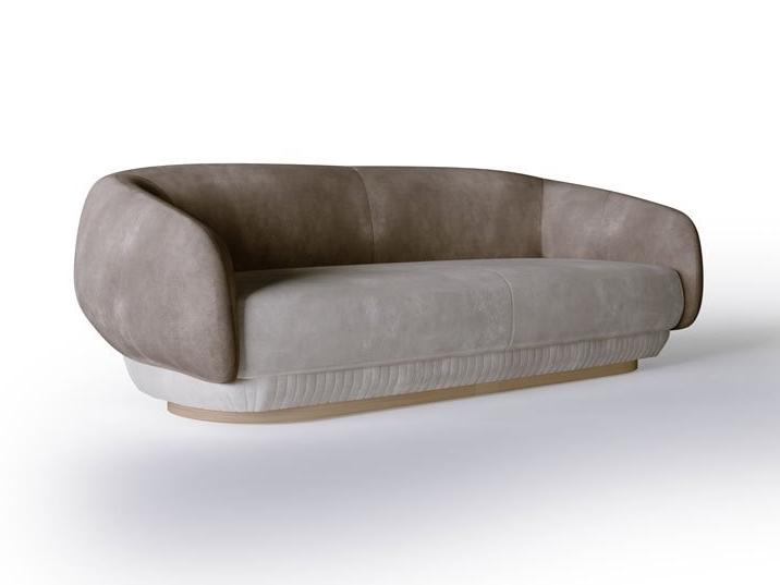 3 seater Eco-nabuk sofa | Moon 3p by Carpanese home
