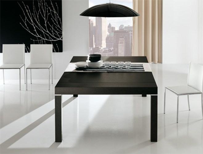 Extending rectangular wooden console table | Pqr 190/200/300 by Riflessi