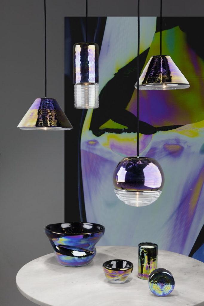 Glass pendant lamp in a contemporary style | Flask by Tom Dixon