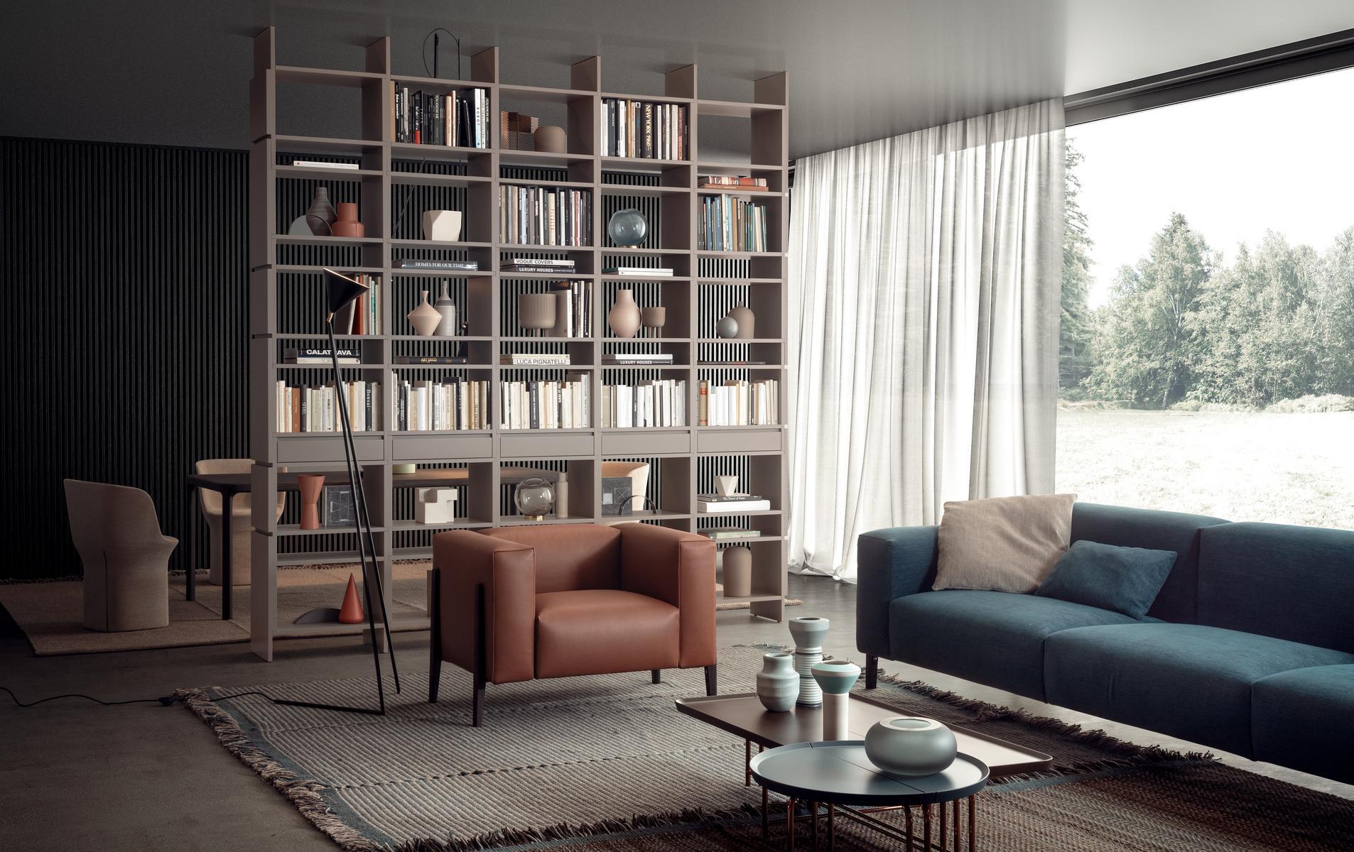 Sectional fabric sofa | All-in by Pianca