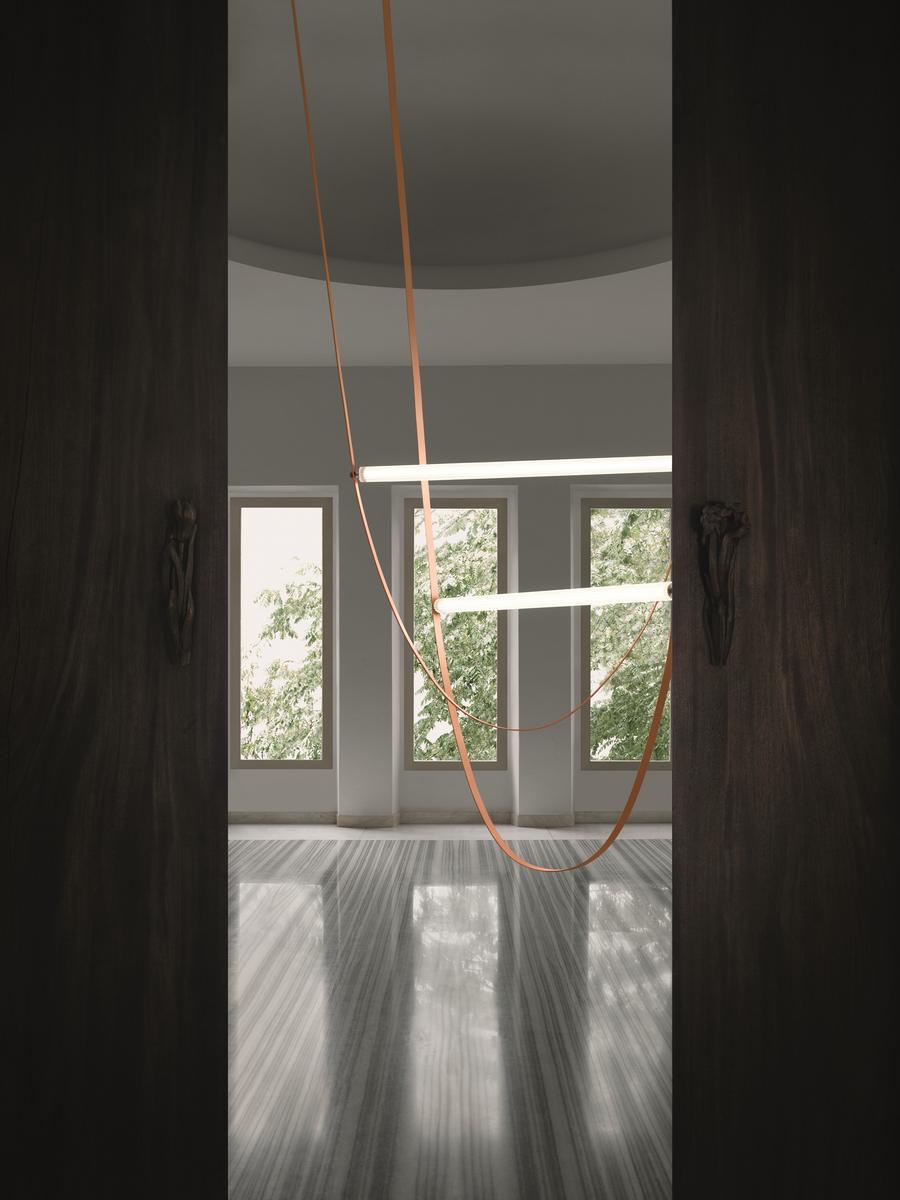 LED rubber and glass pendant lamp | Wireline by Flos