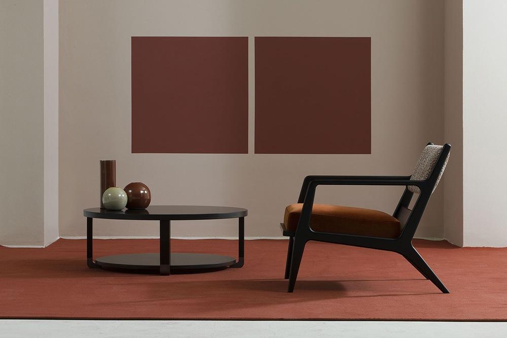 Round solid wood coffee table | Jacques by Galimberti Nino