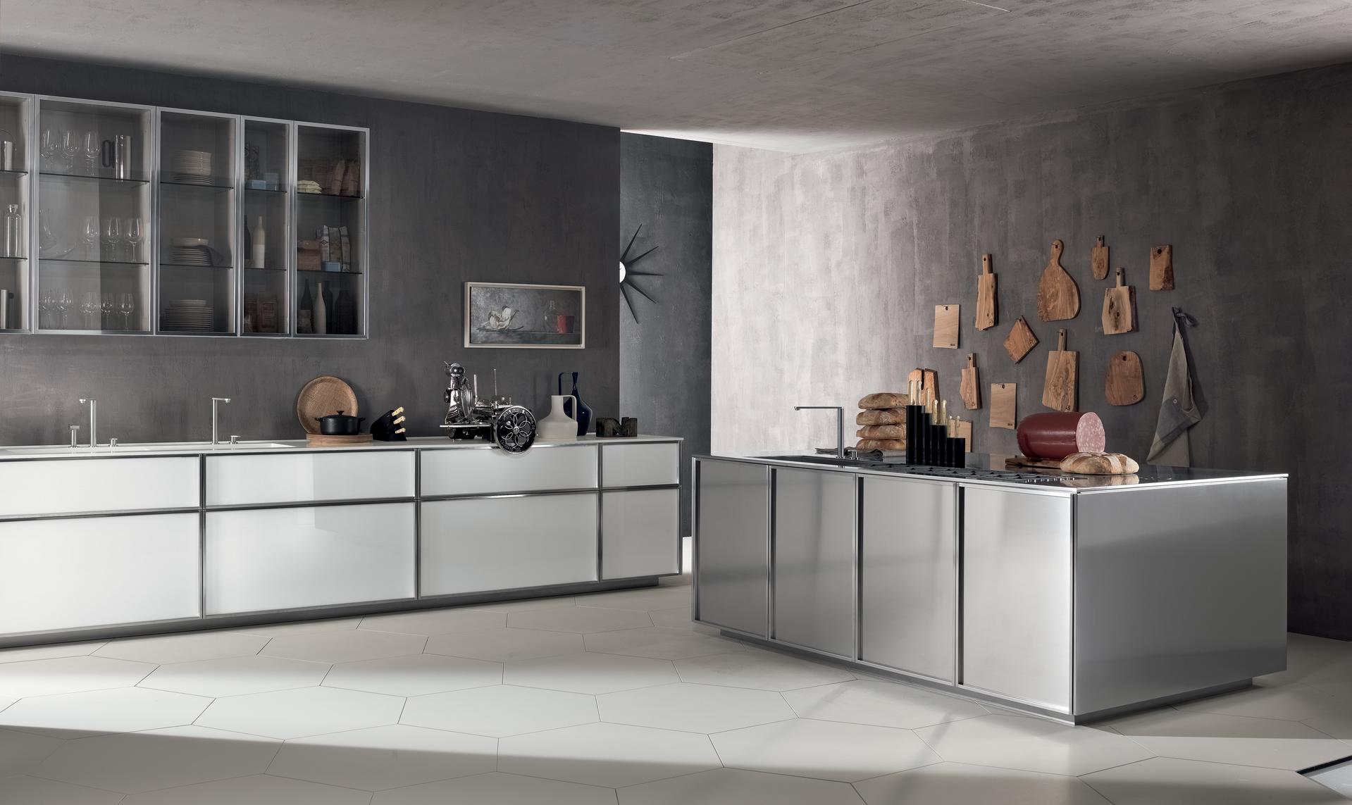 Fitted kitchen with island Rossana Tk38