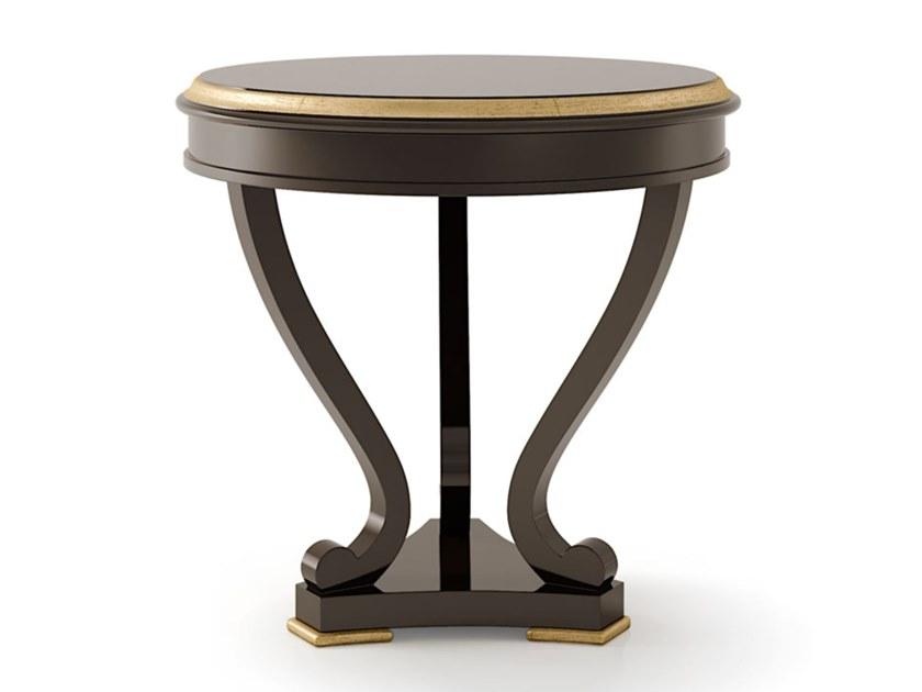 Round wooden high side table | 5030 by Carpanese home