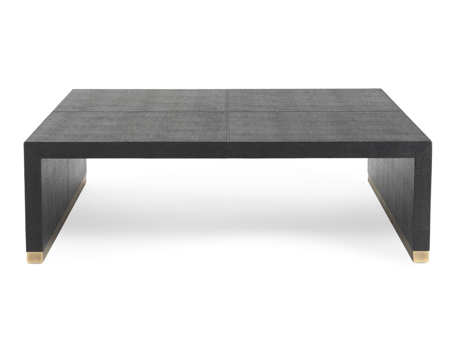 Rectangular leather coffee table | Kay by Gianfranco Ferre Home