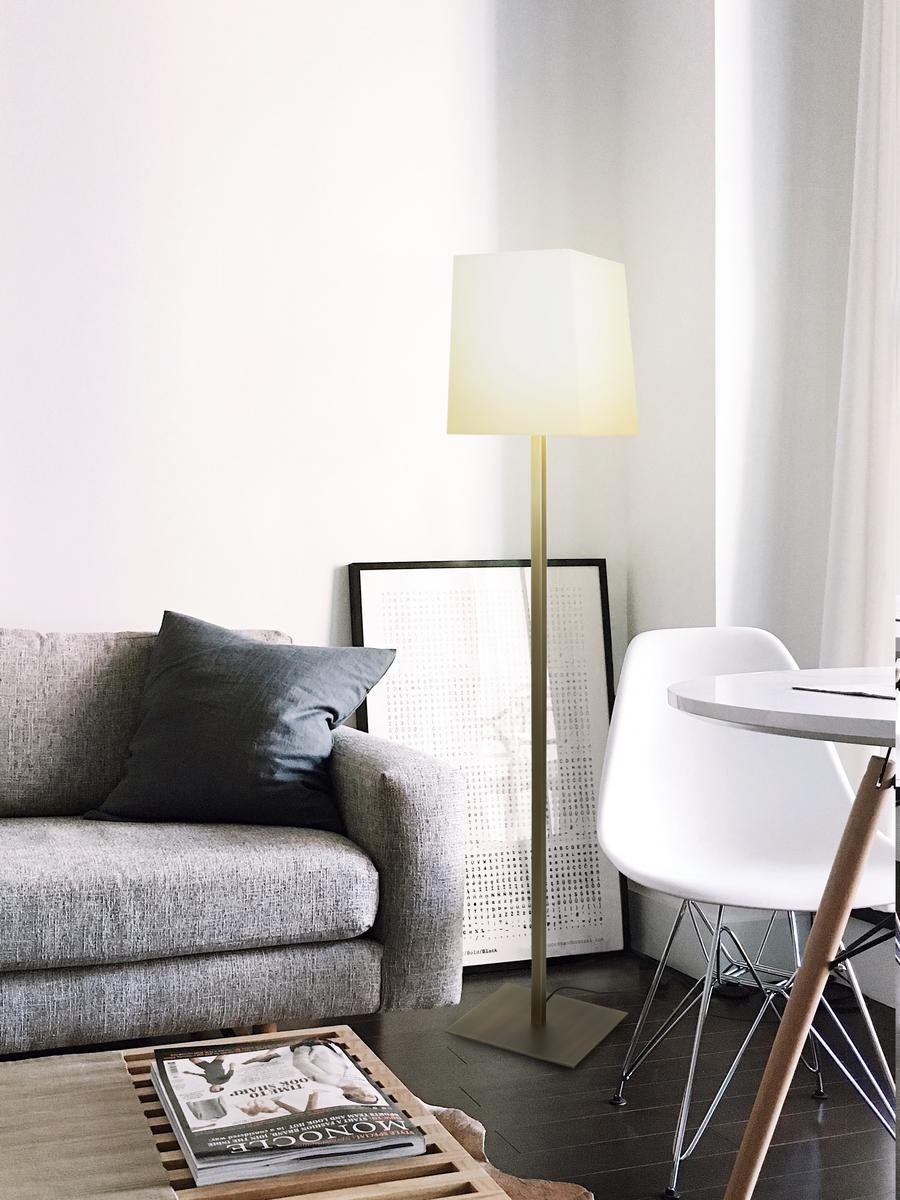 Metal floor lamp | Quadra by Contardi
