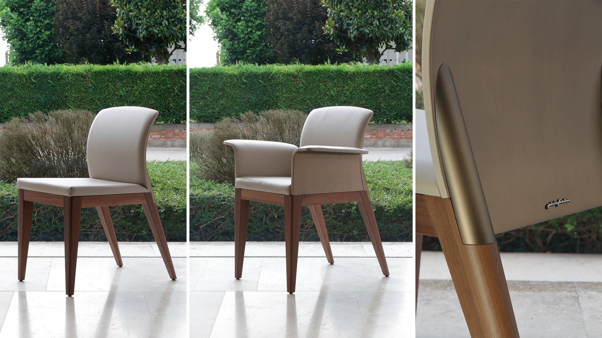 Upholstered leather chair | Sit by Reflex