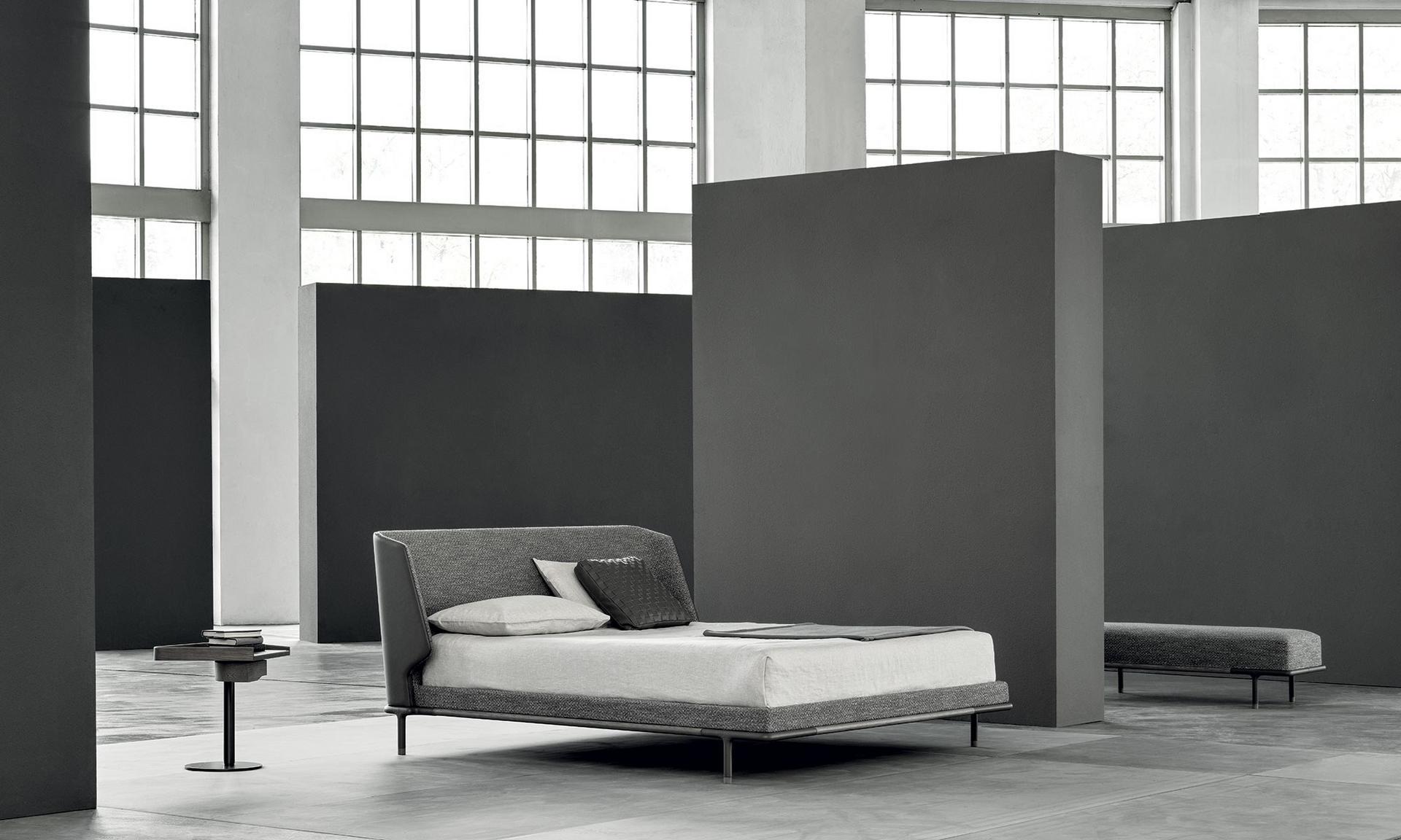 Double bed with upholstered headboard | Alfred by Frigerio