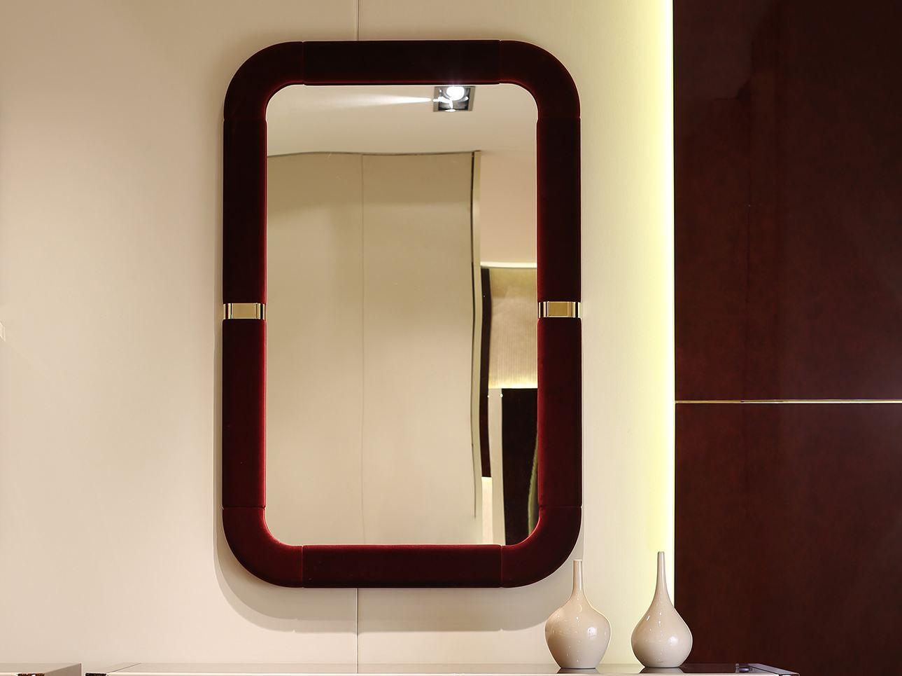 Rectangular wall-mounted framed mirror | Madison by Turri