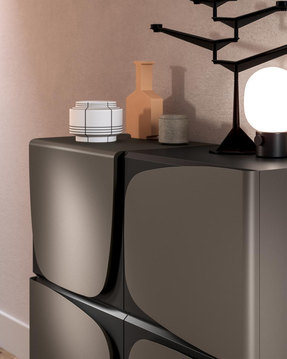 Highboard with doors | Trilogy by Ozzio Italia