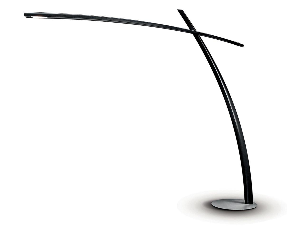 LED adjustable carbon fibre floor lamp | Katana by Leucos