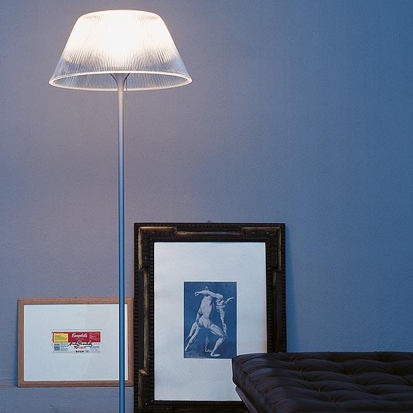 Glass floor lamp | Romeo Moon F by Flos