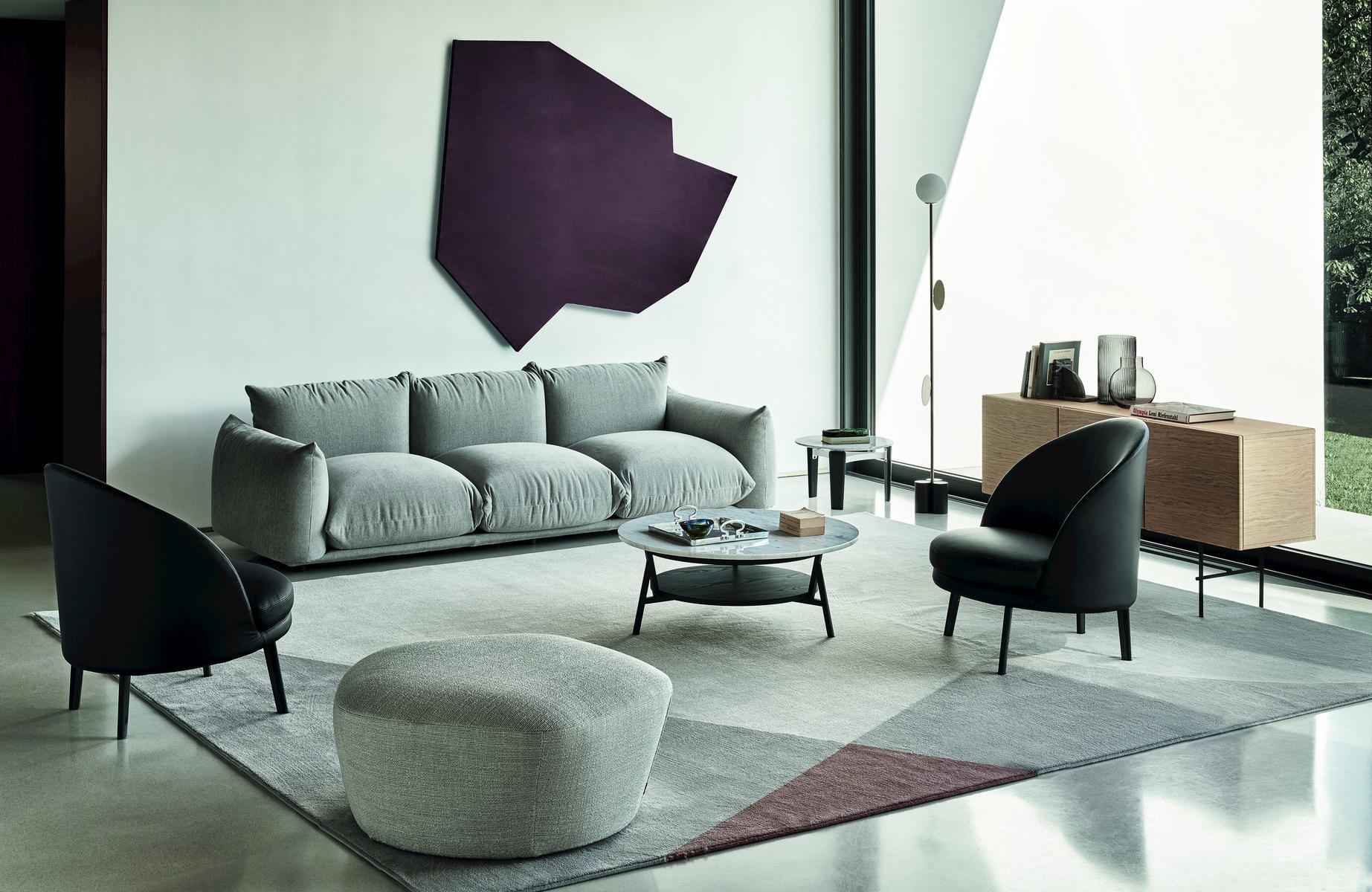 Fabric pouf | Penta by Arflex