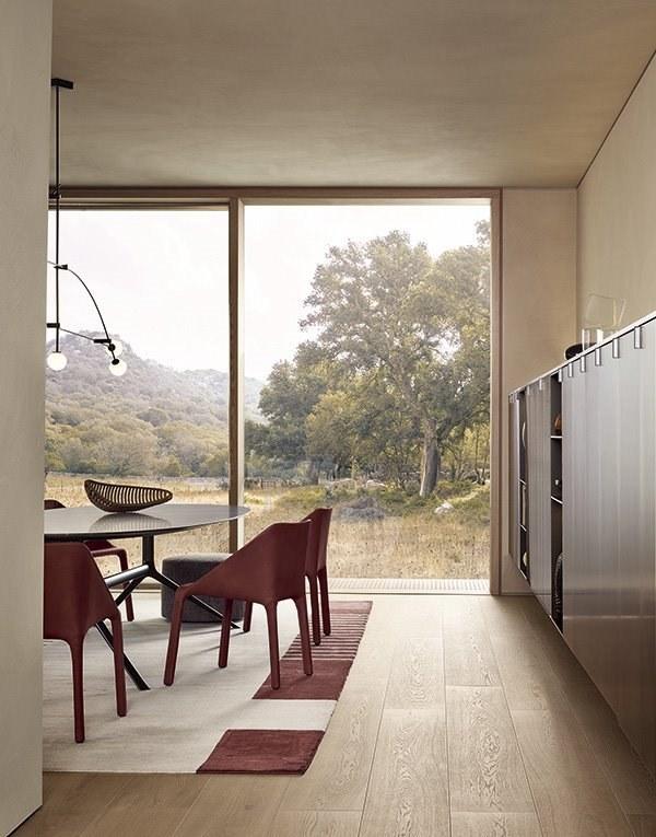 Leather chair | Manta by Poliform