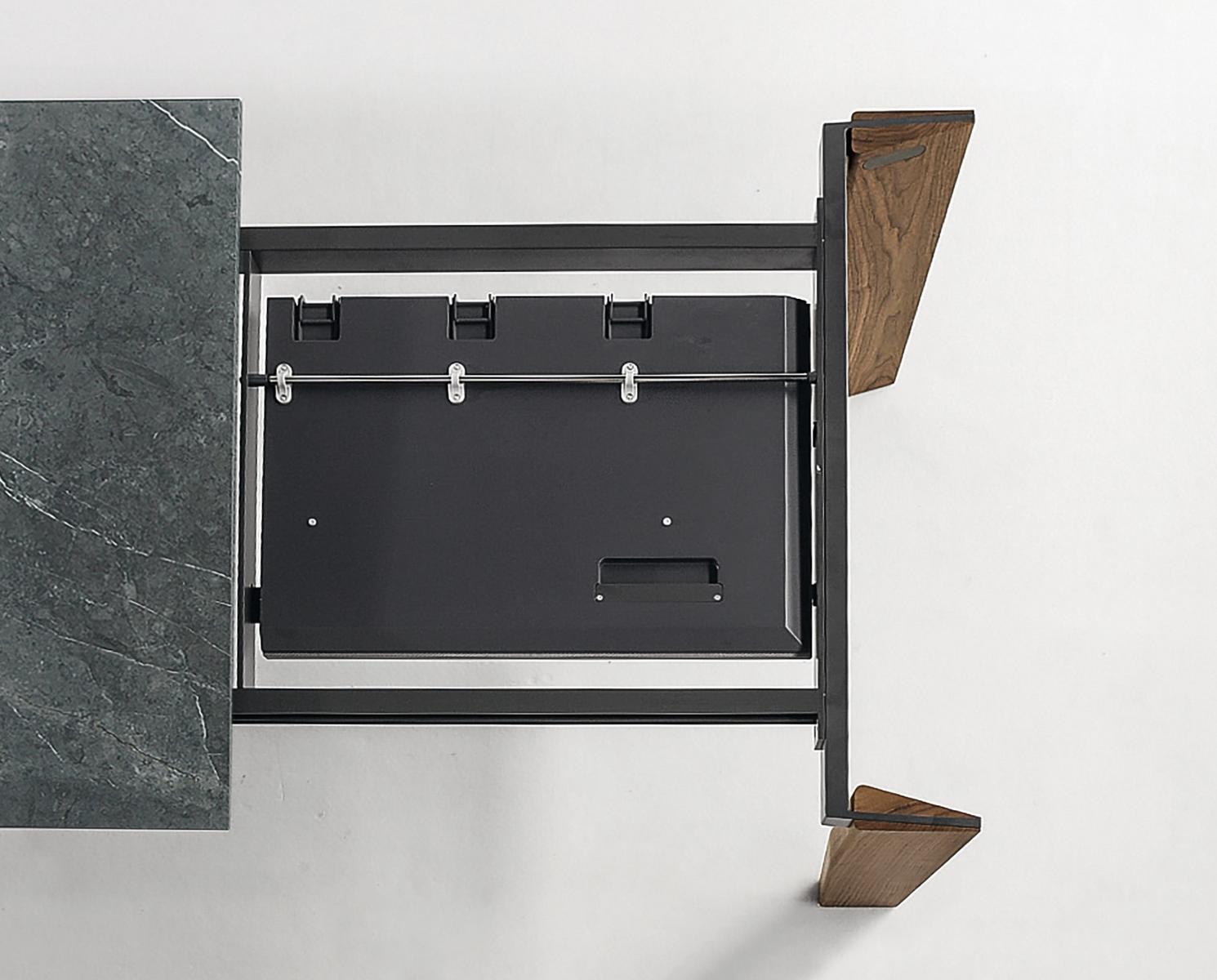 Extending rectangular ceramic table | Truly by Bonaldo