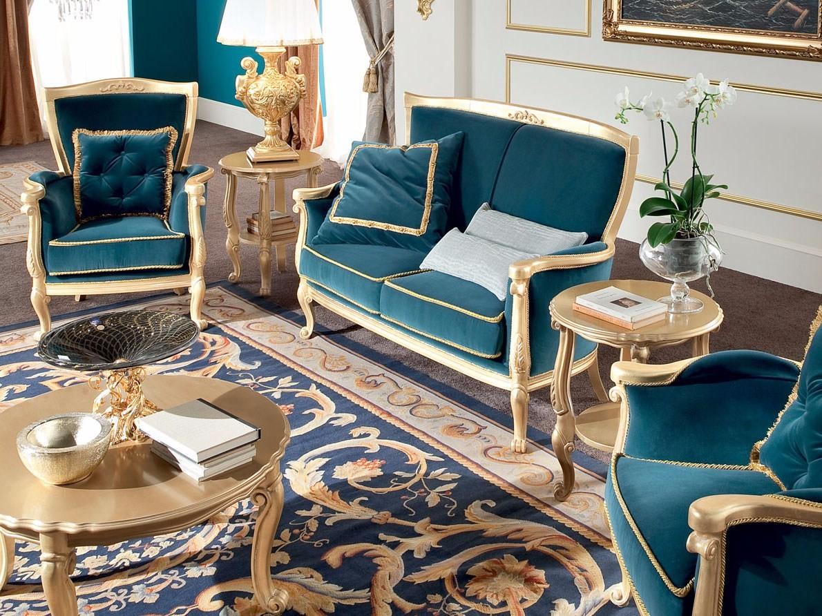 Round side table with integrated magazine rack | 13648 by Modenese Gastone