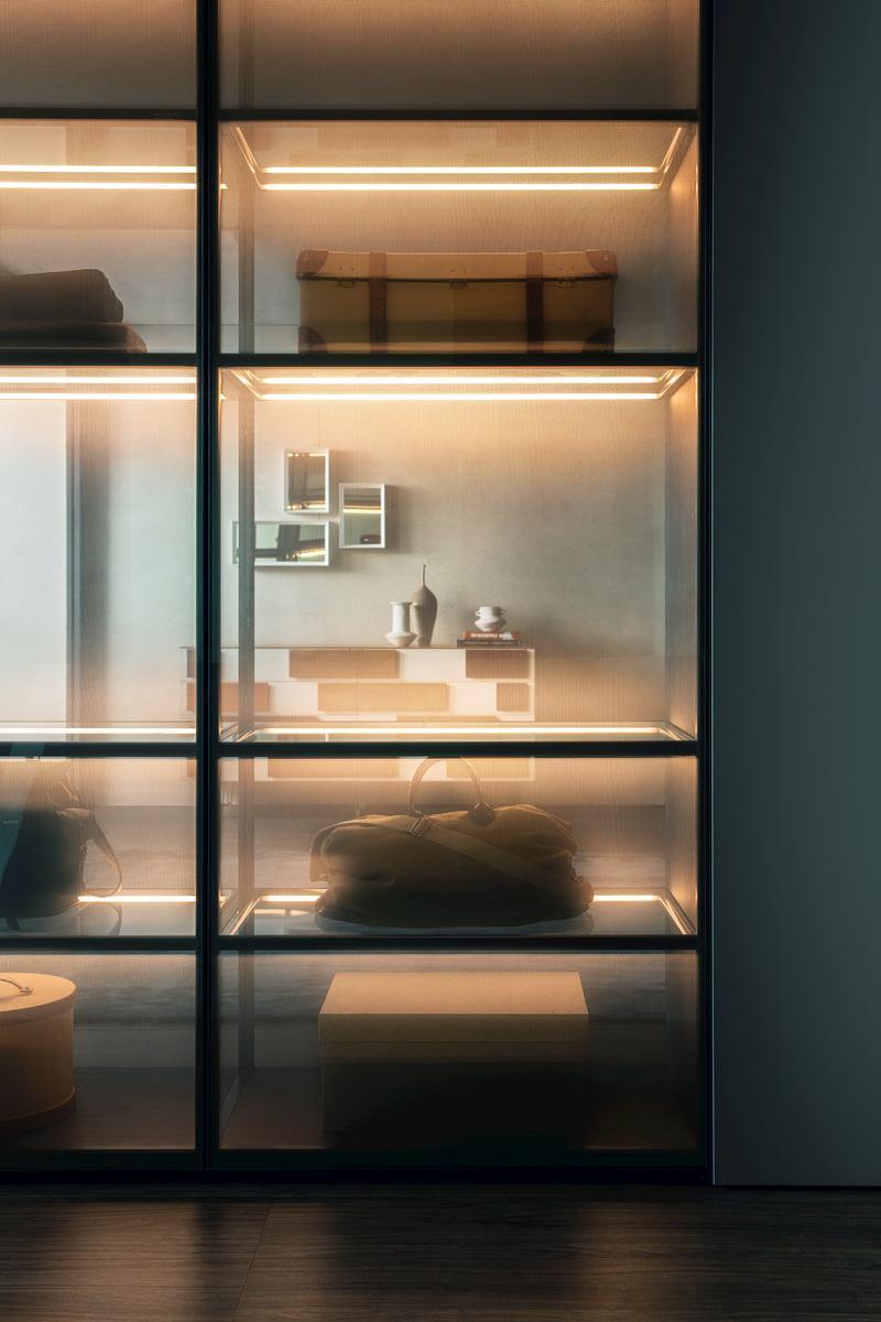 Sectional walk-in wardrobe | Gliss Master Sistema 7 by Molteni